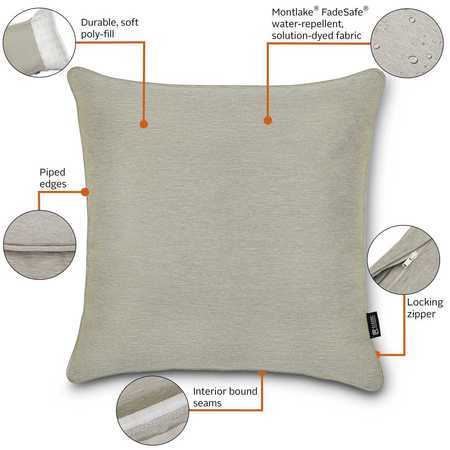 Classic Accessories Classic Accessories Montlake FadeSafe Indoor/Outdoor Accent Pillows, 2 Pack 56-473-016701-2PK